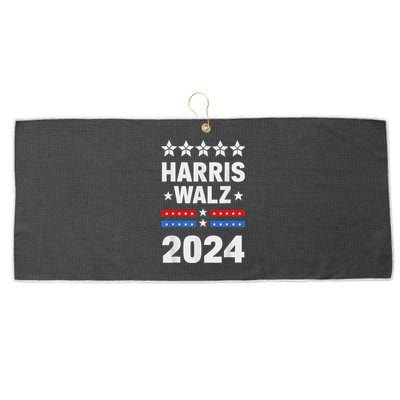 Harris Walz 2024 Campaign For President Harris Waltz 24 Large Microfiber Waffle Golf Towel