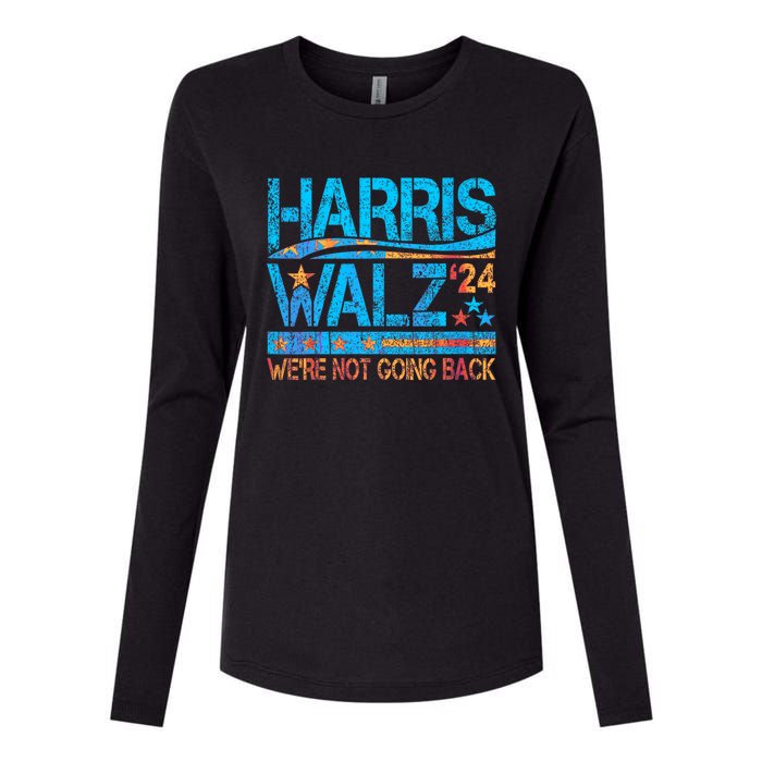 Harris Waltz 2024 Election Kamala Harris Tim Waltz 2024 Womens Cotton Relaxed Long Sleeve T-Shirt