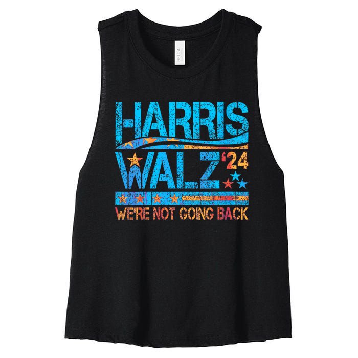 Harris Waltz 2024 Election Kamala Harris Tim Waltz 2024 Women's Racerback Cropped Tank