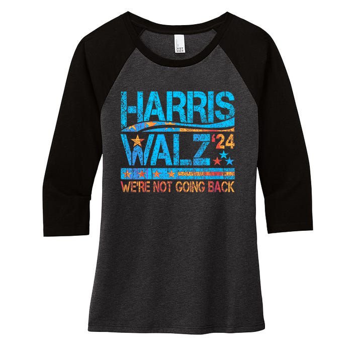 Harris Waltz 2024 Election Kamala Harris Tim Waltz 2024 Women's Tri-Blend 3/4-Sleeve Raglan Shirt