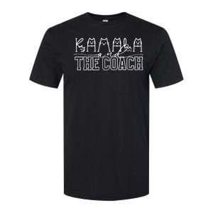 Harris Walz 2024 Cat Lettering Positive Kalama And The Coach Softstyle CVC T-Shirt