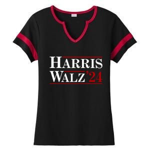 Harris Waltz 2024 Election Kamala Harris Tim Waltz Ladies Halftime Notch Neck Tee