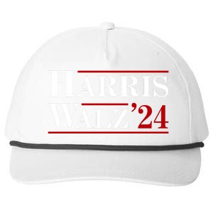 Harris Waltz 2024 Election Kamala Harris Tim Waltz Snapback Five-Panel Rope Hat