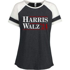 Harris Waltz 2024 Election Kamala Harris Tim Waltz Enza Ladies Jersey Colorblock Tee