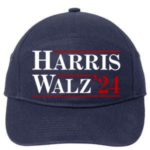 Harris Waltz 2024 Election Kamala Harris Tim Waltz 7-Panel Snapback Hat