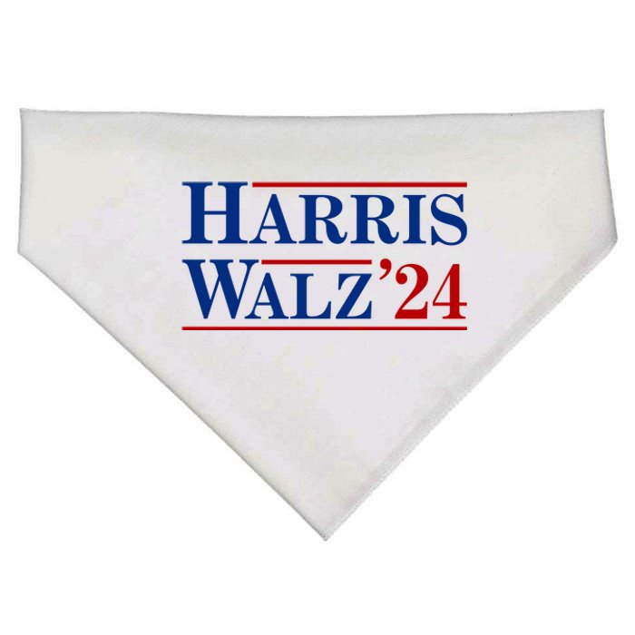 Harris Waltz 2024 Election Kamala Harris Tim Waltz USA-Made Doggie Bandana