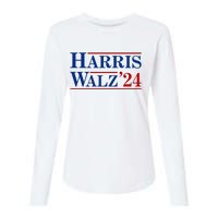 Harris Waltz 2024 Election Kamala Harris Tim Waltz Womens Cotton Relaxed Long Sleeve T-Shirt