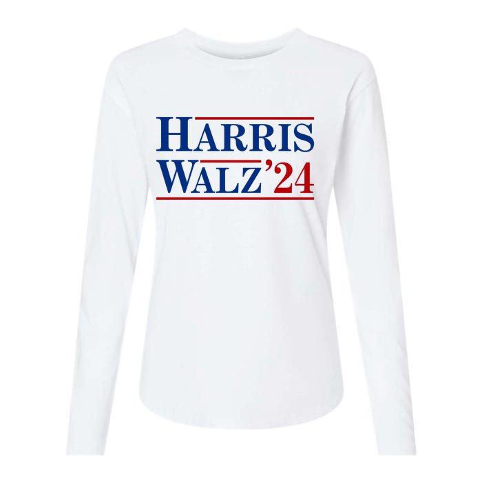 Harris Waltz 2024 Election Kamala Harris Tim Waltz Womens Cotton Relaxed Long Sleeve T-Shirt