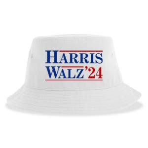 Harris Waltz 2024 Election Kamala Harris Tim Waltz Sustainable Bucket Hat