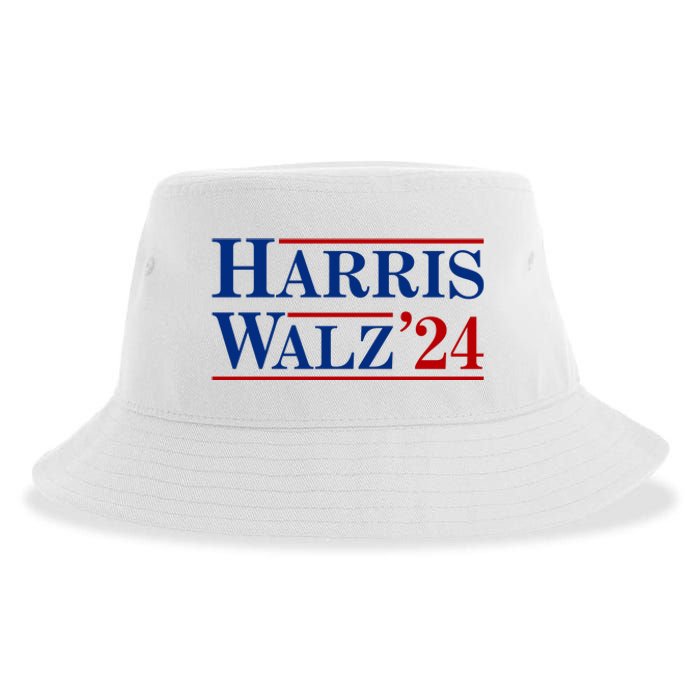 Harris Waltz 2024 Election Kamala Harris Tim Waltz Sustainable Bucket Hat