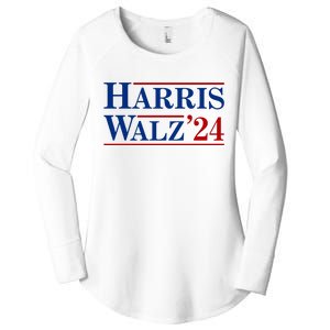 Harris Waltz 2024 Election Kamala Harris Tim Waltz Women's Perfect Tri Tunic Long Sleeve Shirt