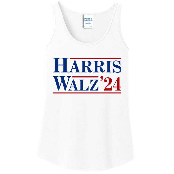 Harris Waltz 2024 Election Kamala Harris Tim Waltz Ladies Essential Tank