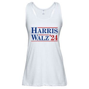 Harris Waltz 2024 Election Kamala Harris Tim Waltz Ladies Essential Flowy Tank