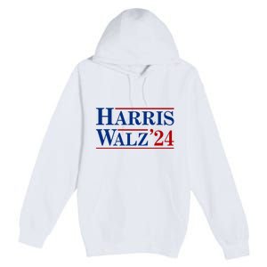 Harris Waltz 2024 Election Kamala Harris Tim Waltz Premium Pullover Hoodie