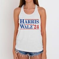 Harris Waltz 2024 Election Kamala Harris Tim Waltz Women's Knotted Racerback Tank