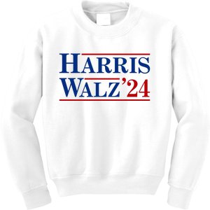 Harris Waltz 2024 Election Kamala Harris Tim Waltz Kids Sweatshirt