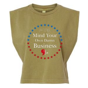 Harris Waltz 2024 Mind Your Own Damn Business Garment-Dyed Women's Muscle Tee