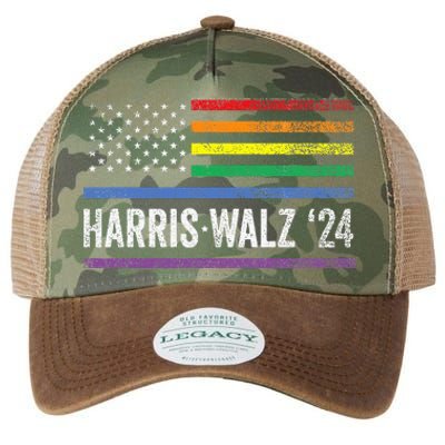 Harris Walz 2024 Election Kamala Tim Waltz American Legacy Tie Dye Trucker Hat