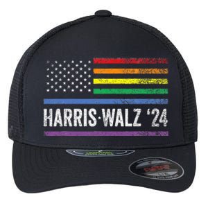 Harris Walz 2024 Election Kamala Tim Waltz American Flexfit Unipanel Trucker Cap