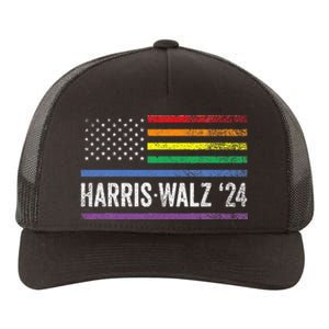 Harris Walz 2024 Election Kamala Tim Waltz American Yupoong Adult 5-Panel Trucker Hat