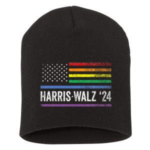 Harris Walz 2024 Election Kamala Tim Waltz American Short Acrylic Beanie