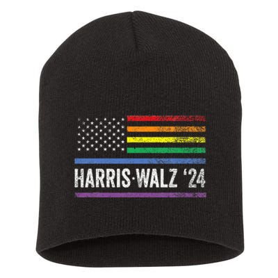 Harris Walz 2024 Election Kamala Tim Waltz American Short Acrylic Beanie