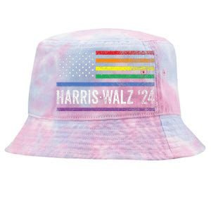 Harris Walz 2024 Election Kamala Tim Waltz American Tie-Dyed Bucket Hat