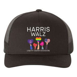 Harris Waltz 2024 Unity Over Division Yupoong Adult 5-Panel Trucker Hat