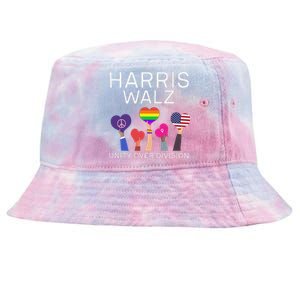 Harris Waltz 2024 Unity Over Division Tie-Dyed Bucket Hat