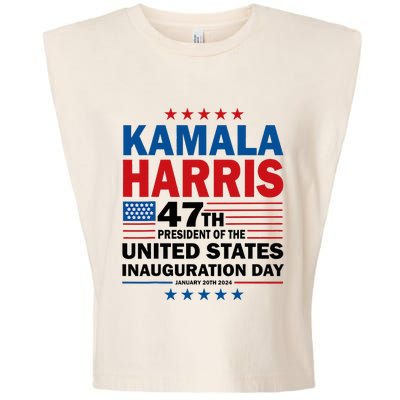 Harris Won 2024 Election Inauguration Kamala Harris Waltz 47 Garment-Dyed Women's Muscle Tee