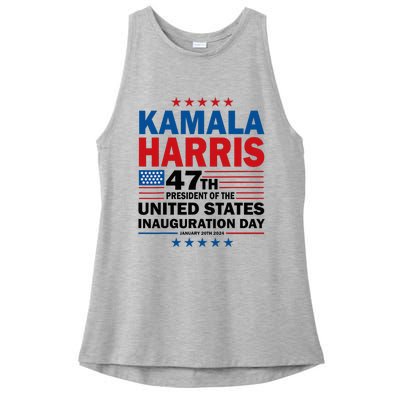 Harris Won 2024 Election Inauguration Kamala Harris Waltz 47 Ladies PosiCharge Tri-Blend Wicking Tank