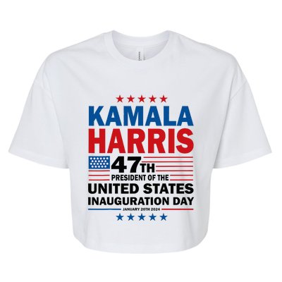 Harris Won 2024 Election Inauguration Kamala Harris Waltz 47 Bella+Canvas Jersey Crop Tee