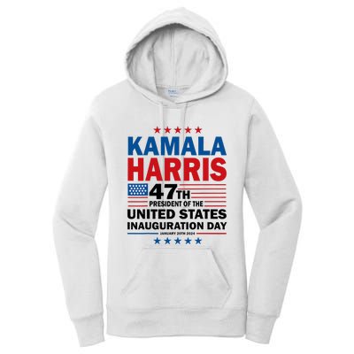 Harris Won 2024 Election Inauguration Kamala Harris Waltz 47 Women's Pullover Hoodie