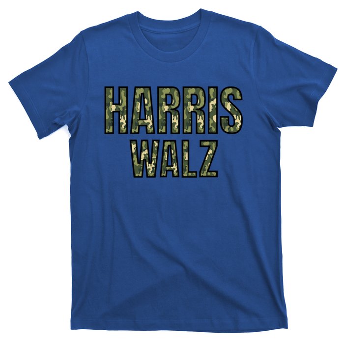 Harris Walz 2024 Presidential Election Kamala Camo Funny Gift T-Shirt