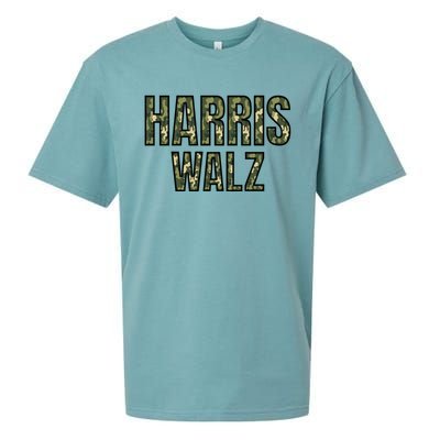 Harris Walz 2024 Presidential Election Kamala Camo Funny Gift Sueded Cloud Jersey T-Shirt