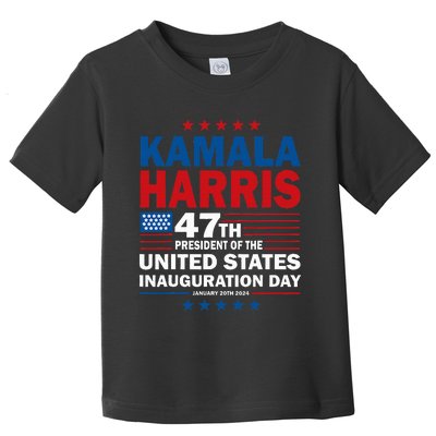 Harris Won 2024 Election Inauguration Kamala Harris Waltz 47 Toddler T-Shirt