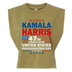 Harris Won 2024 Election Inauguration Kamala Harris Waltz 47 Garment-Dyed Women's Muscle Tee