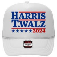 Harris Walz 2024 Funny Harris Walz High Crown Mesh Back Trucker Hat