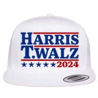 Harris Walz 2024 Funny Harris Walz Flat Bill Trucker Hat