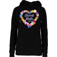 Harris Waltz 2024 Flower Tender Heart Womens Funnel Neck Pullover Hood