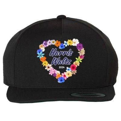 Harris Waltz 2024 Flower Tender Heart Wool Snapback Cap