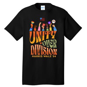 Harris Waltz 2024 Unity Over Division Gift Tall T-Shirt