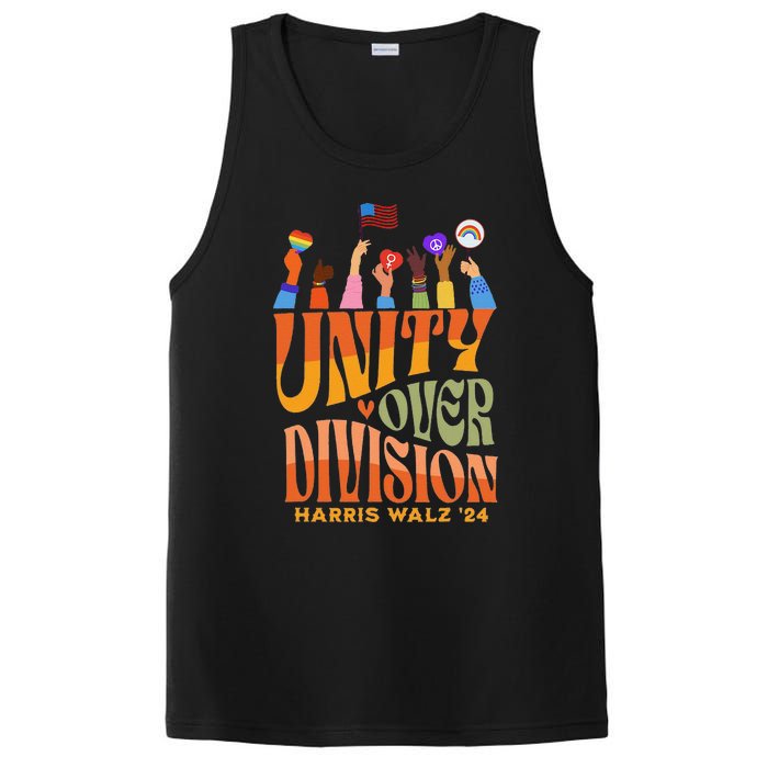 Harris Waltz 2024 Unity Over Division Gift PosiCharge Competitor Tank