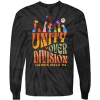 Harris Waltz 2024 Unity Over Division Gift Tie-Dye Long Sleeve Shirt