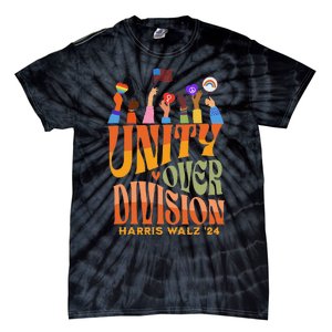 Harris Waltz 2024 Unity Over Division Gift Tie-Dye T-Shirt