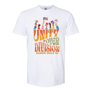 Harris Waltz 2024 Unity Over Division Gift Softstyle CVC T-Shirt