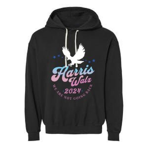 Harris Walz 2024 Election Vote Blue Kamala Walz 2024 Garment-Dyed Fleece Hoodie