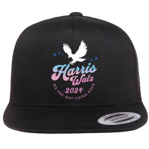 Harris Walz 2024 Election Vote Blue Kamala Walz 2024 Flat Bill Trucker Hat