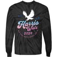 Harris Walz 2024 Election Vote Blue Kamala Walz 2024 Tie-Dye Long Sleeve Shirt