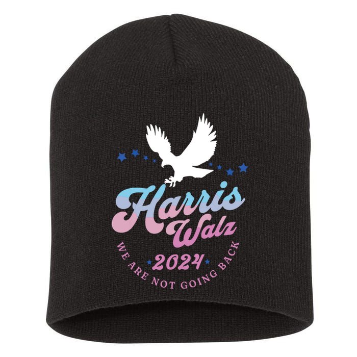 Harris Walz 2024 Election Vote Blue Kamala Walz 2024 Short Acrylic Beanie